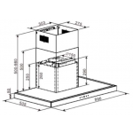 WHIRLPOOL 惠而浦 WT9BTAS 90厘米煙囱式電熱清洗抽油煙機：1200m³/h強勁排風，自動清洗功能